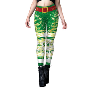 Women's Sequined Striped Yoga Leggings Mimarta