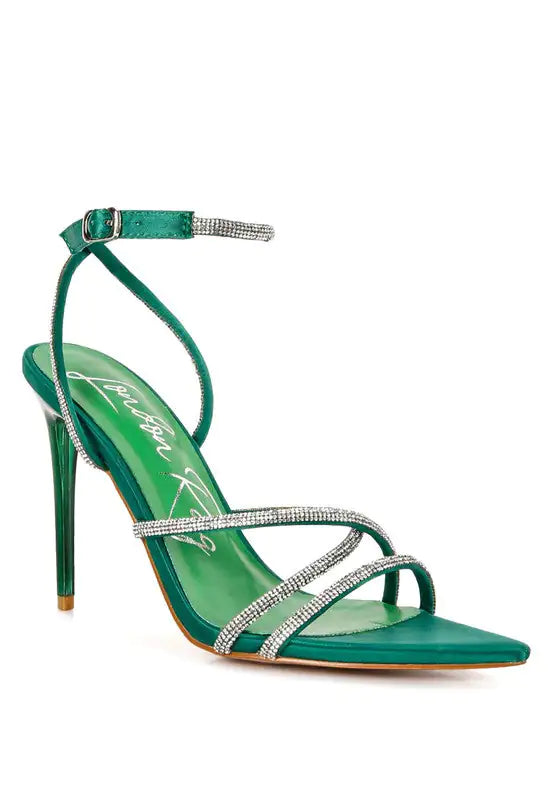 Rhinestone Embellished Stiletto Heels Rieworkes