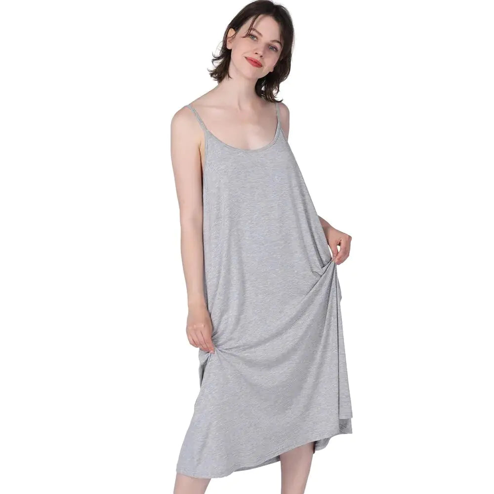 Women Nightgowns Summer Sleepwear Night Dresses 2XL-7XL Plus Size Rieworkes