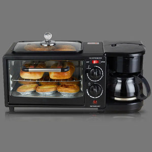 3-in-1 Breakfast Machine: Coffee Maker & Toaster Mimarta