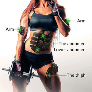 EMS Abdominal Muscle Toning Trainer ABS Stimulator Toner Fitness Binder Gym Belt Rieworkes