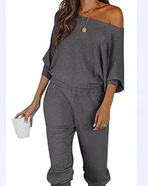 Off-the-shoulder Long Sleeve Pullover Rieworkes