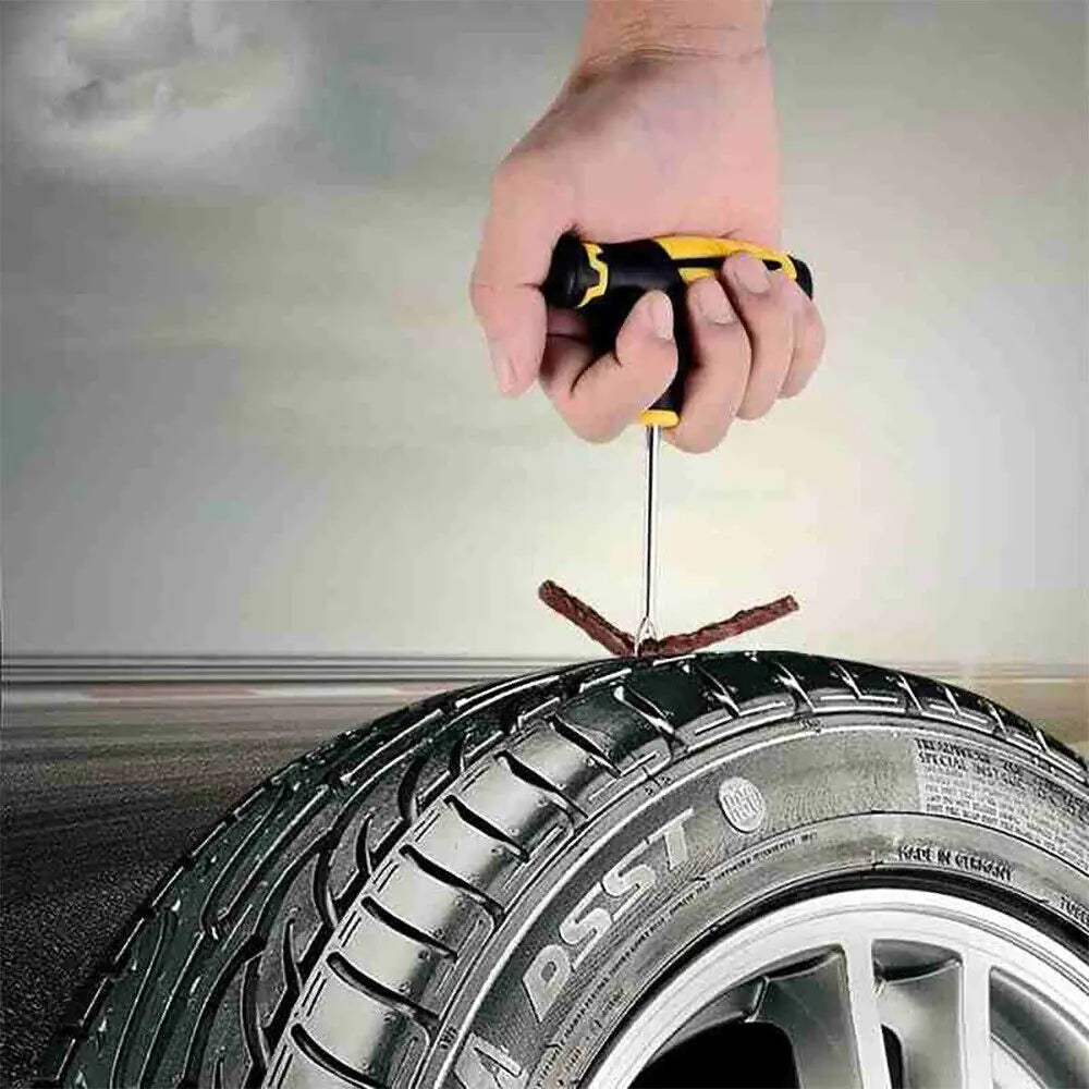 68pc Tire Repair Kit DIY Flat Tire Repair Car Truck Motorcycle Home Plug Patch Rieworkes