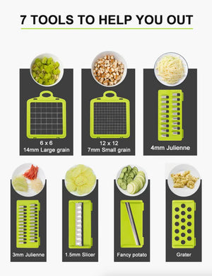 15-In-1 Vegetable Fruit Chopper Cutter Food Onion Veggie Dicer Slicer Kitchen Mimarta
