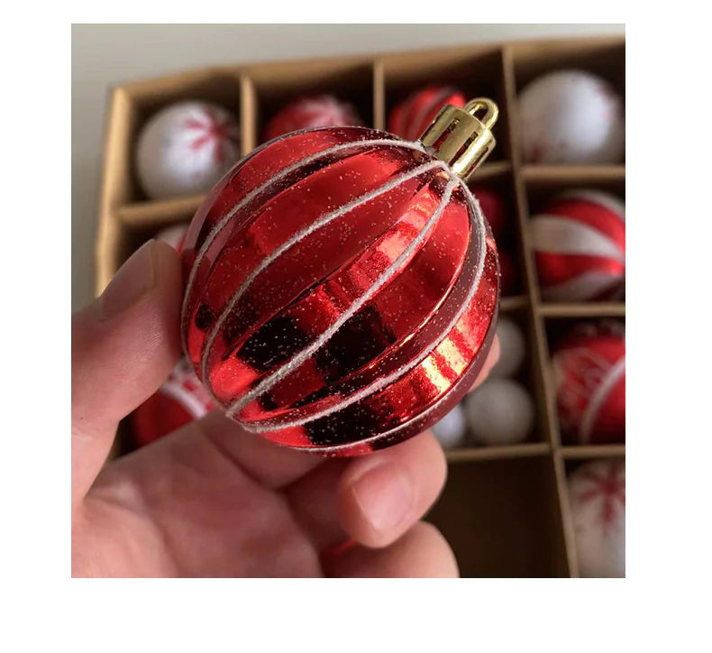 Colorful Christmas Ornament Ball Set Rieworkes