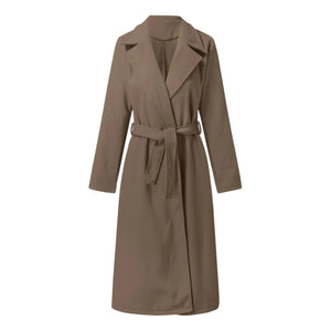 2023 Fall Winter Women's Long Solid Color Coat Mimarta