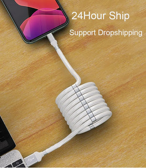 Magnetic Self Winding Cable For Samsung Huawei Rieworkes