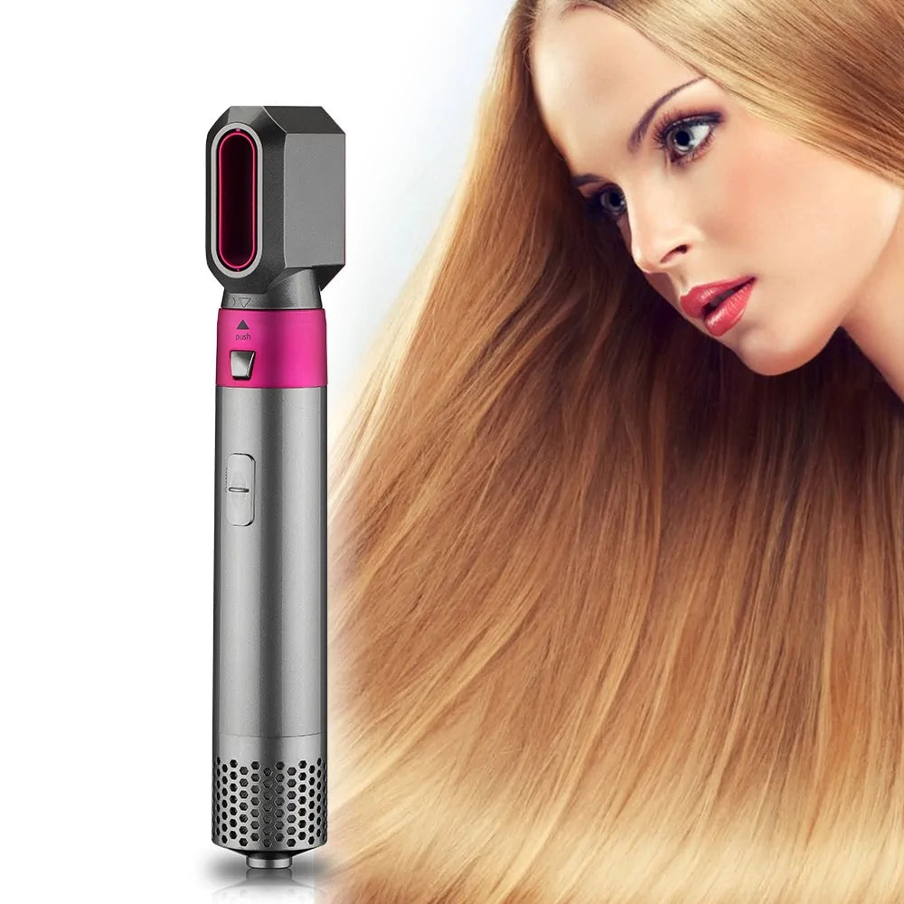 Professional 5-in-1 Hot Air Brush: Electric Hair Styling Tool Set Rieworkes