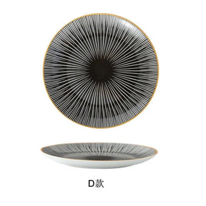 Geometric Pattern Ceramic Plate Rieworkes