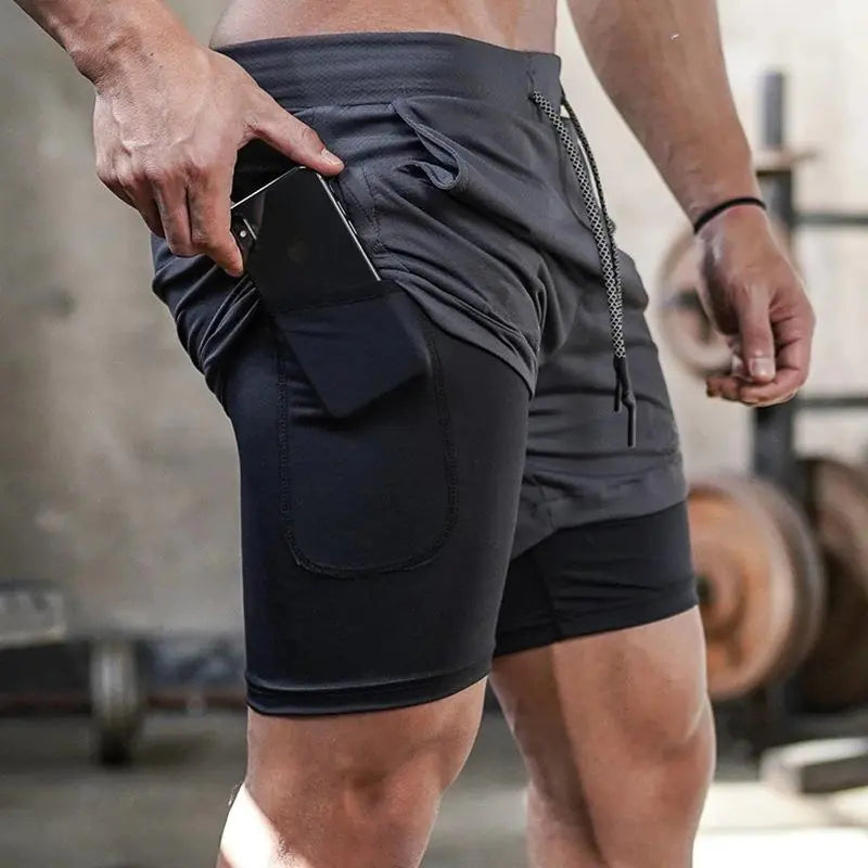 Gym Workout Shorts With Phone Pocket Rieworkes