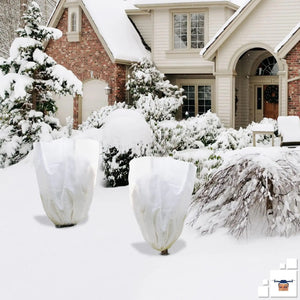 Pack of 2 White Winter Plant Covers 31.6x47 inch Freeze Protection Plant Winter Mimarta