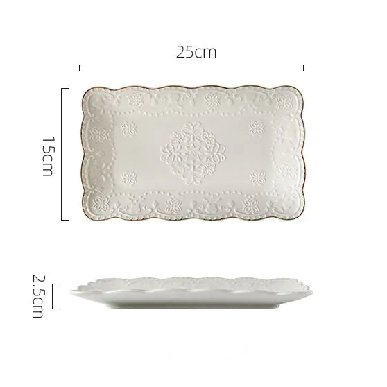 European Luxury Dinner Plates Rieworkes