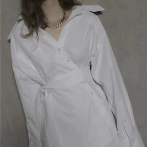 Irregular Shirt Dress for Women's Fashion Mimarta