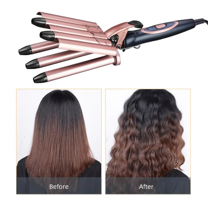 Five Tube Curler With Egg Roll Head Rieworkes