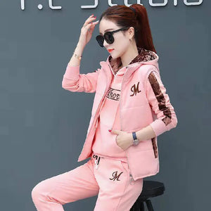Women's Winter Velvet 3-Piece Sports Set (2020) Mimarta