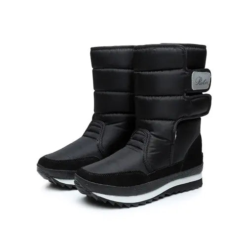 Winter Non-Slip Waterproof Cotton Flat Boots Mimarta