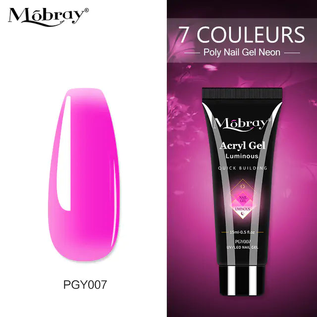 Poly Acrylic Gel: 15ML UV Gel for Nail Extension - 38 Colors Rieworkes