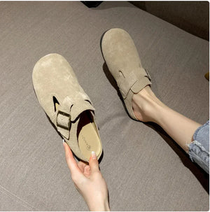 Chic Plush Leather Winter Shoes Rieworkes