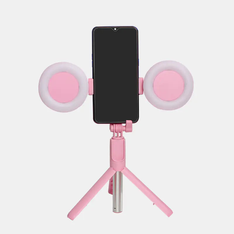 J861 Dual Light Bluetooth Selfie Stick with Tripod &amp; LED Ring Light Mimarta