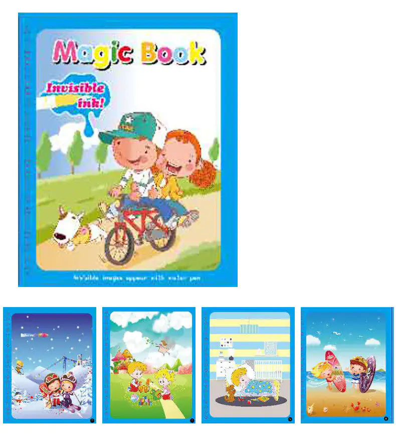 Children's Magic Water Painting Book Coloring And Coloring Book Rieworkes