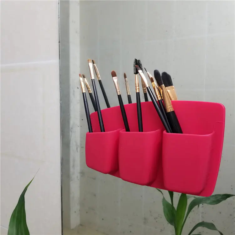 Silicone Self-Adhesive Storage Box, Foldable with Dividers Mimarta
