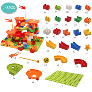 Marble Race Run Block Toys Rieworkes