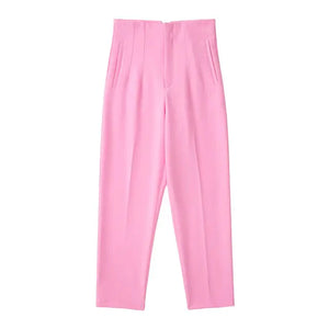 Chic Office Lady Straight Pants Rieworkes