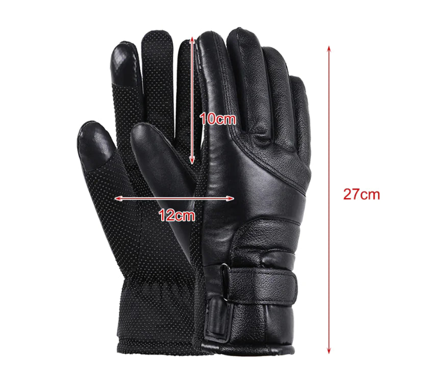 Electric USB Heated Gloves Winter Warming Thermal Ski Snow Hand Warm Windproof Rieworkes