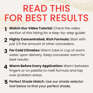 Fièra Luxury Concealer with Anti-Aging - All Day Coverage for Dark Circles, Fine Lines, Wrinkles & Spots - Caramel, 0.5 Ounce 0.5 Fl Oz (Pack of 1) 4W Caramel Rieworkes