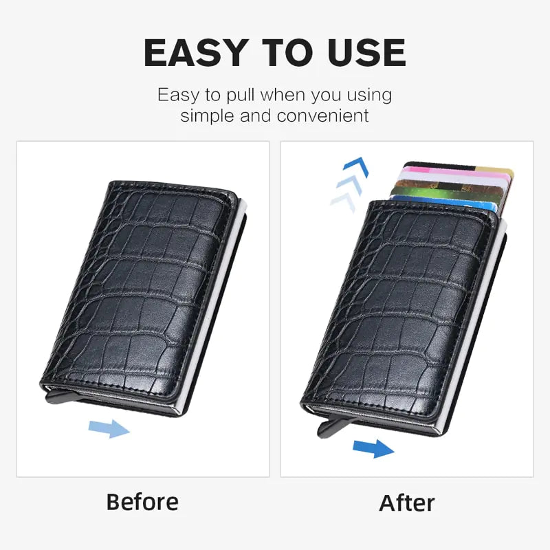 Men Smart Wallet Rfid Safe Anti-theft Holder Women Small Purse Rieworkes