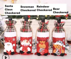 Wine Bottle Cover Christmas Decorations Rieworkes