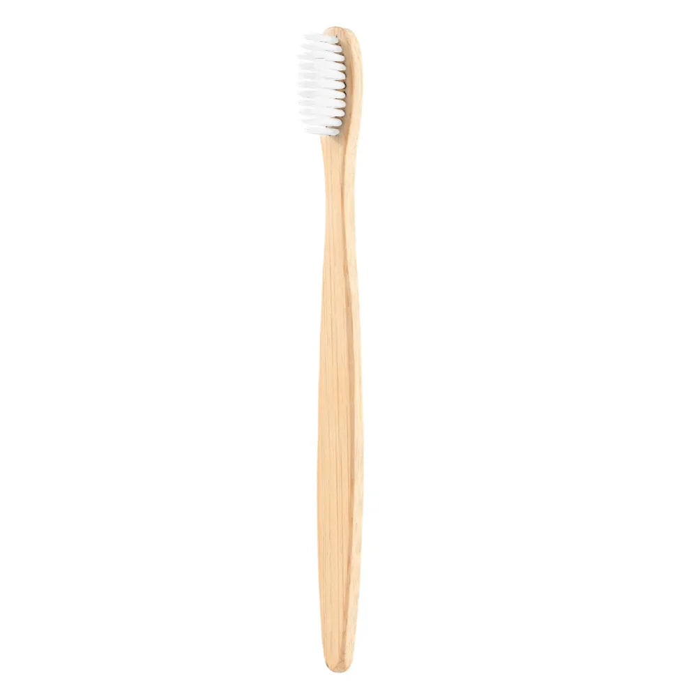 Natural Bamboo Toothbrush Flat Bamboo Handle Soft Bristle Toothbrush Rieworkes