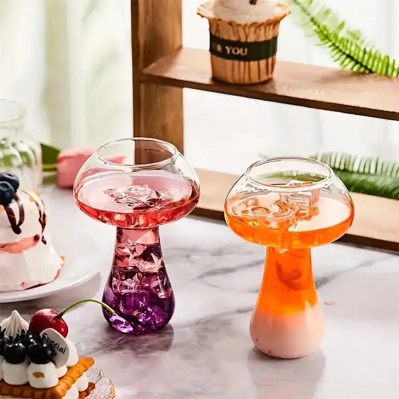 Mushroom Martini Cocktail Glass Set Rieworkes