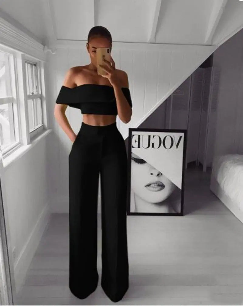 Women's Sexy Top and Pants Two-Piece Set Mimarta