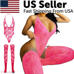 Women Lace Sexy Lingerie Nightwear Babydoll Sleepwear Bodysuit Dress Plus Size Rieworkes