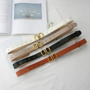 Elegant Leather Designer Belt for Women Rieworkes