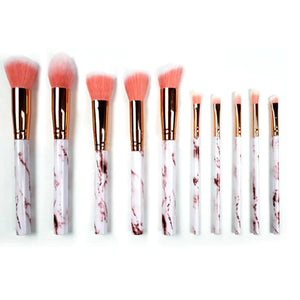 La Canica 10 In 1 Makeup Brush Set With Travel Friendly Container Rieworkes