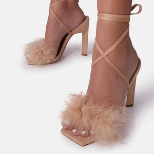 Feather Women High Heels Rieworkes