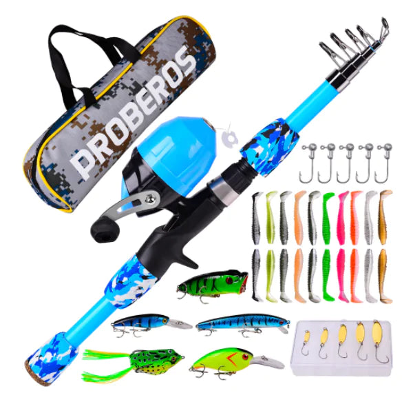 Kids Fishing Pole Set Rieworkes