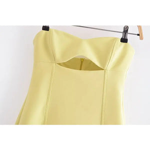 Mini Dress Women Ruched Sleeveless Streetwear Rieworkes
