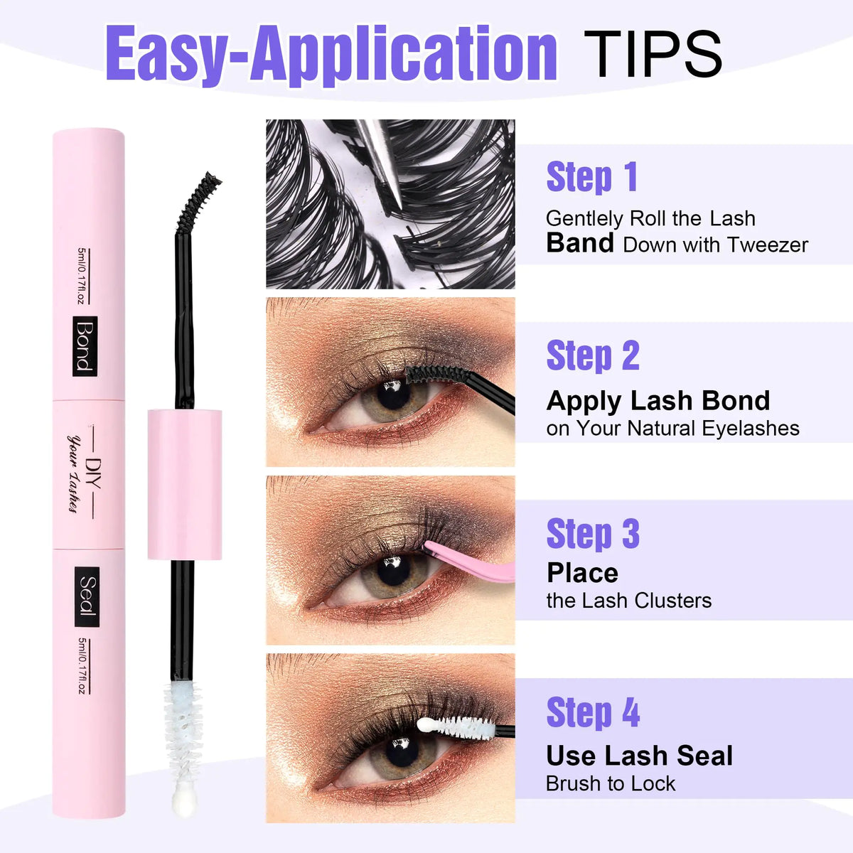 Pawotence Lash Extension Kit DIY 280pcs Individual Lash Clusters Kit 9-16mm 40D Cluster Eyelash Extension Kit with Lash Bond and Seal, Lash Remover, Lash Tweezers for Self Use (40D, 9-16mm, All Kit) 40D KIT all prestige Rieworkes