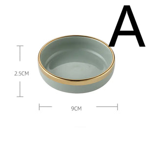Light Luxury Large Ceramic Rice Bowl Tableware Set Mimarta