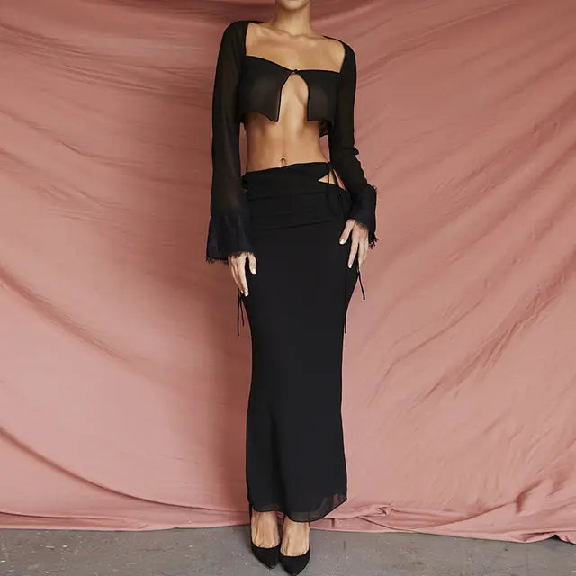 See Through Dress Sets Rieworkes