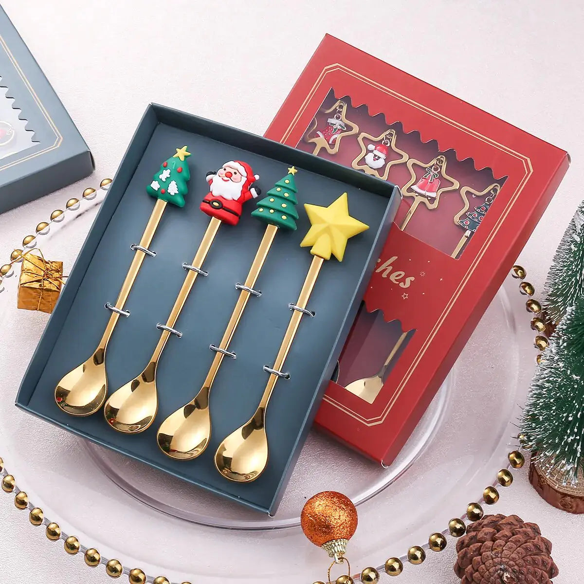 Christmas Cutlery Set: Festive Spoon and Fork Rieworkes