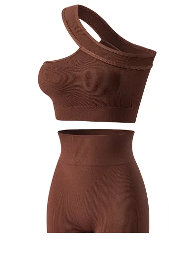 Women's Sports Fitness Shockproof Off-shoulder Suit Rieworkes