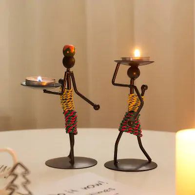 Modern Iron Man Candlestick Rieworkes