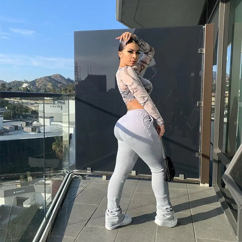 Stacked Pants Women Fitness Rieworkes