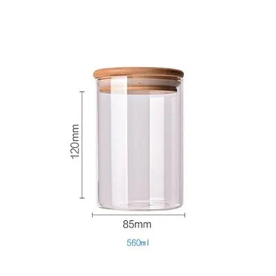 Bamboo-Covered Borosilicate Glass Food Storage Containers Rieworkes