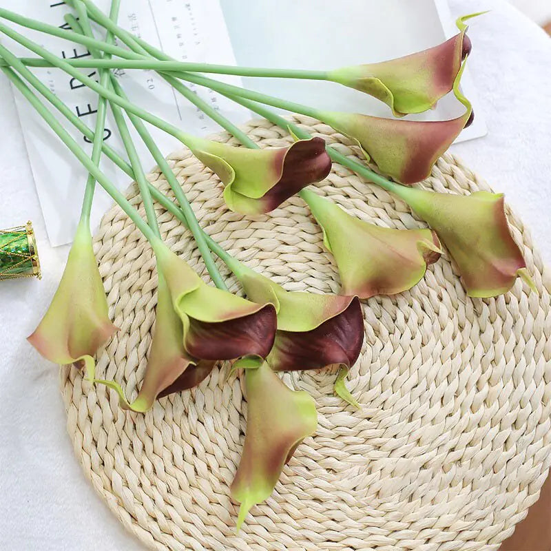 Artificial Calla Lily Decor for Living Room &amp; Dining Table Rieworkes