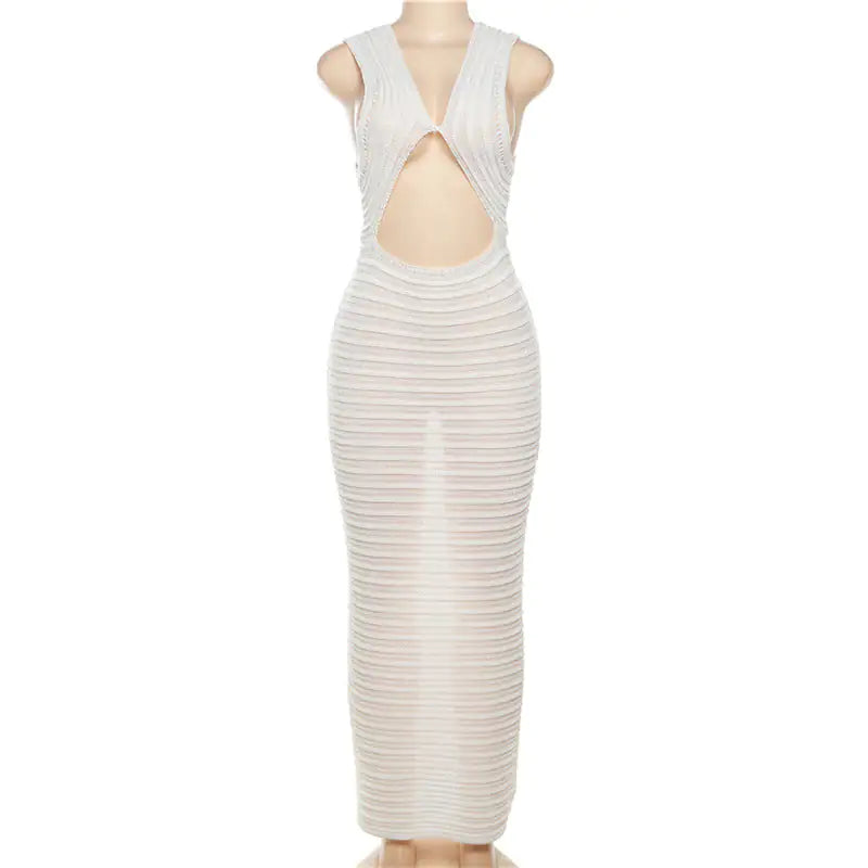 Crochet Knit Maxi Dress Rieworkes